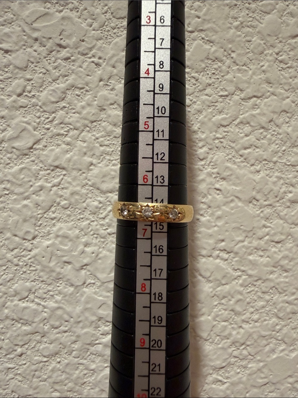 14k Dome Gold Ring With Old Mine Cut, Starset Diamonds - Picture 7 of 7